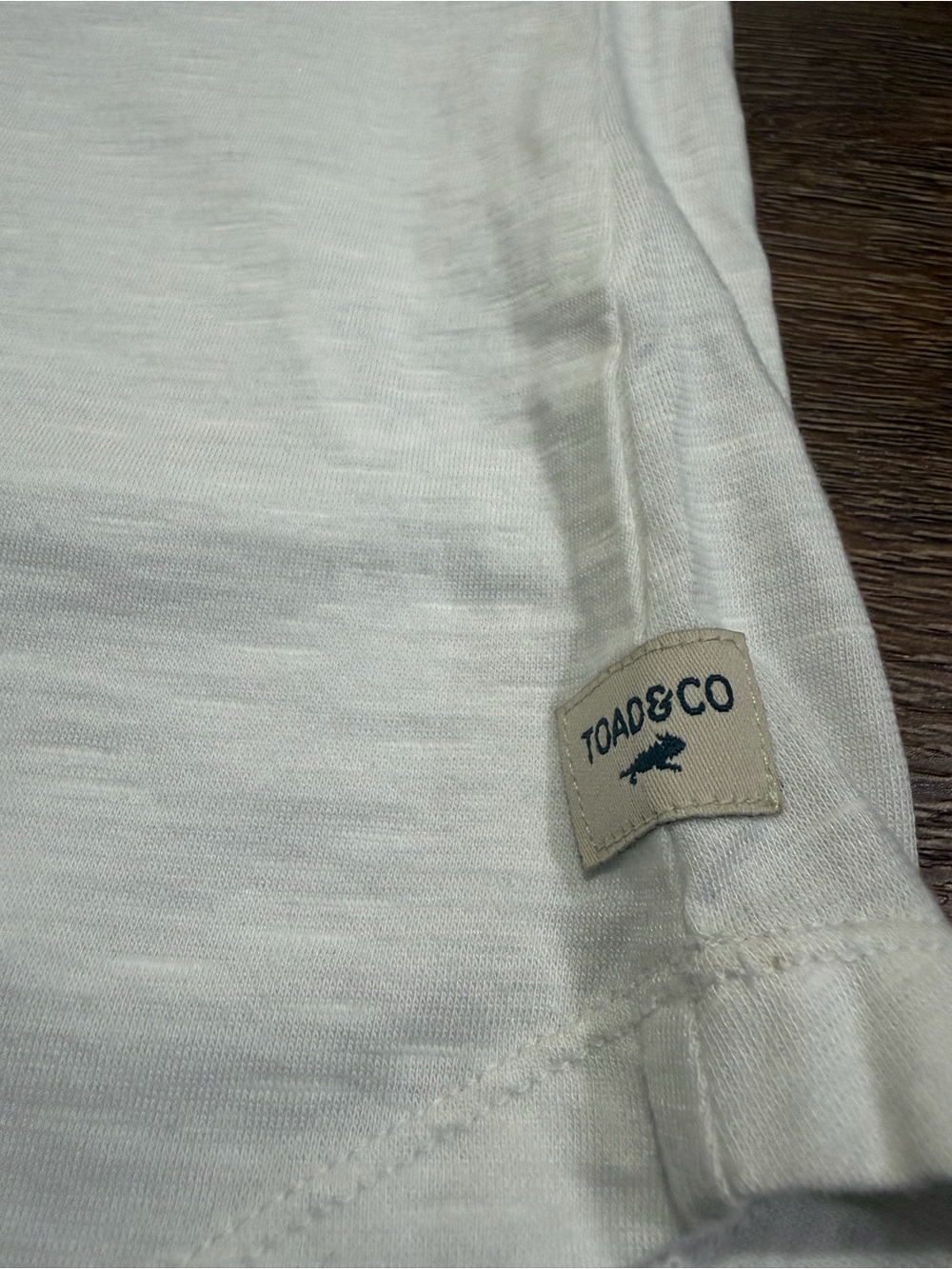 Toad & Co Women's Rufflita II Tee Ruffle Cap Sleeves White Size Medium NWT - Picture 5 of 11
